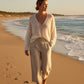 White Airy Knit Summer Sweater | Extra Soft and Light