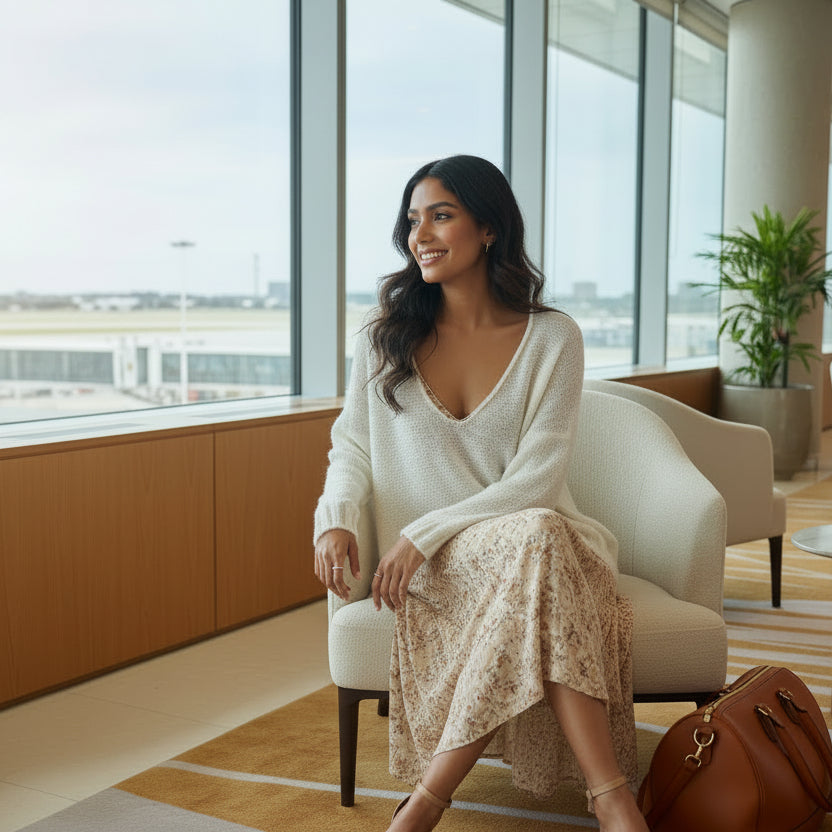 White Airy Knit Summer Sweater | Extra Soft and Light