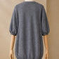 Alpaca Long Cardigan Light Knit in Sky Blue