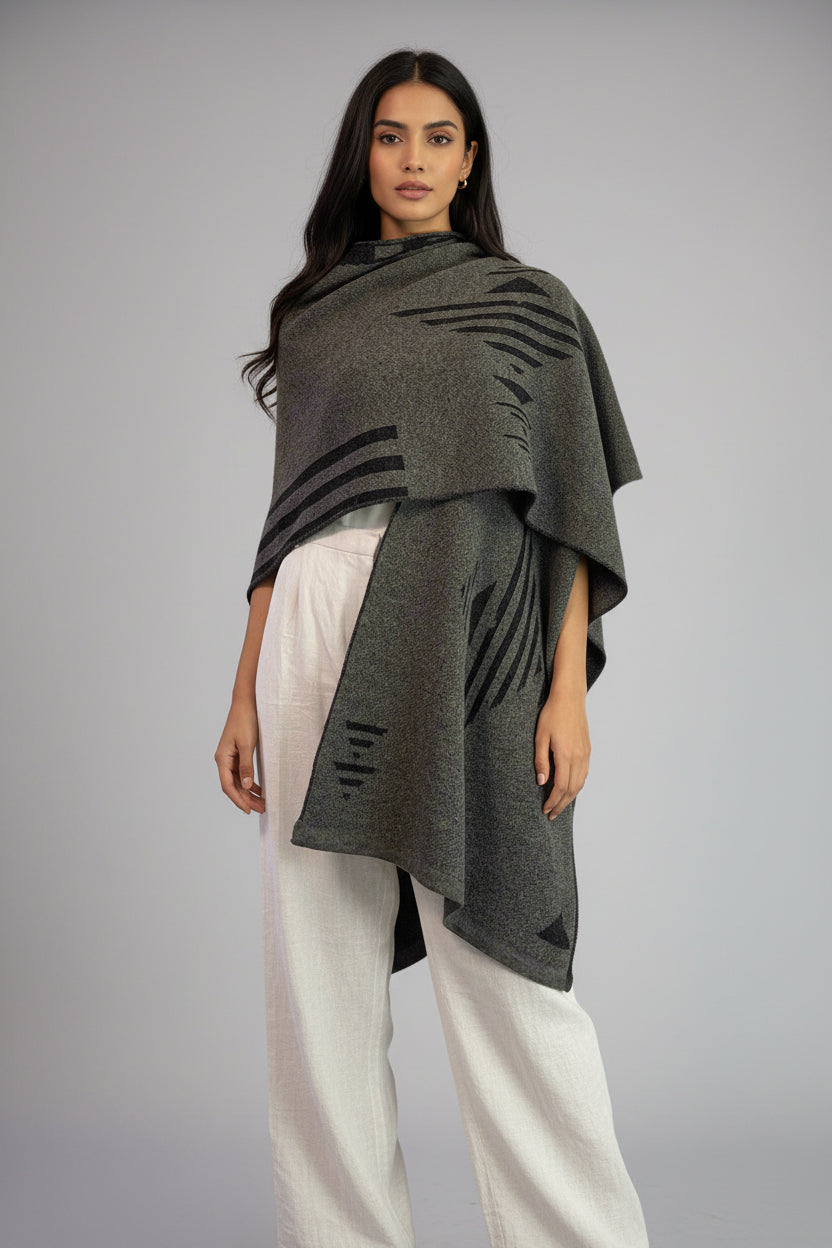Alpaca Poncho-Cape Totem