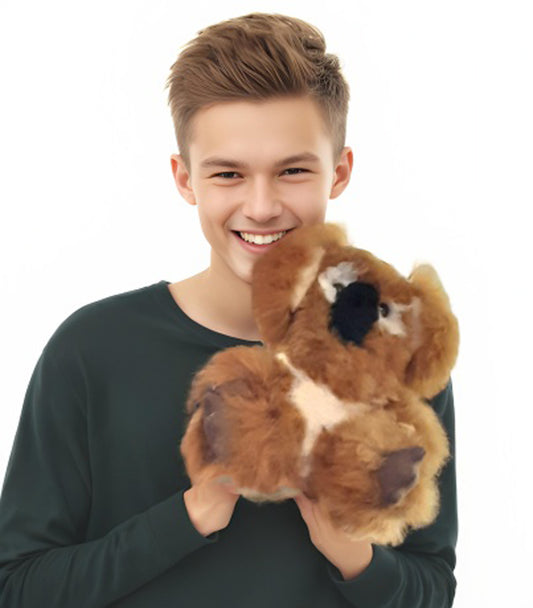 Super Fluffy Handmade Koala Plush Toy Natural Brown