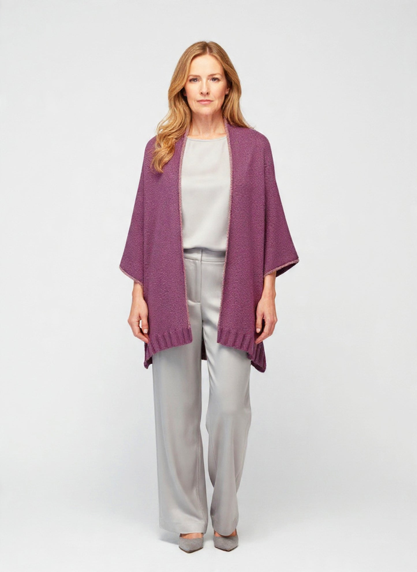 Alpaca Unisex Shawl-Scarf Extra Soft Purple Haze