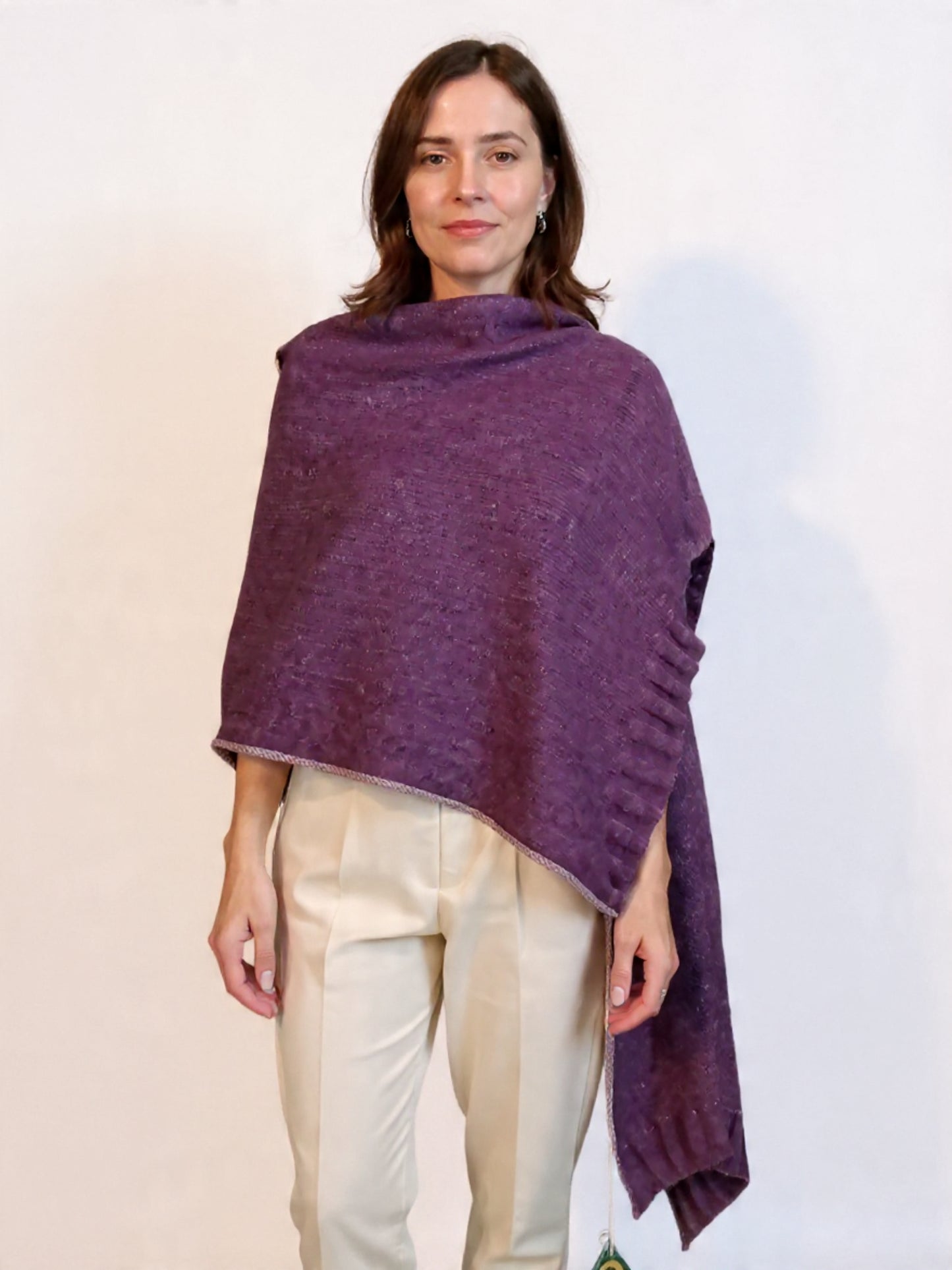 Alpaca Unisex Shawl-Scarf Extra Soft Purple Haze