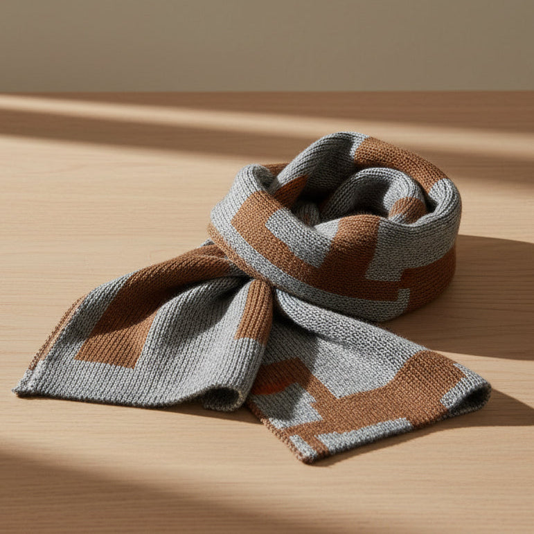 Alpaca Scarf Labyrinth Design – Reversible