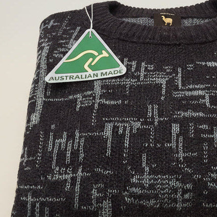 Alpaca Labyrinth Round Neck Sweater Men