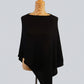 Alpaca Asymmetrical Thick Poncho