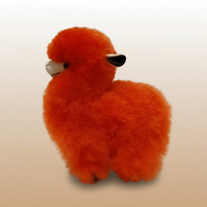 Alpaca Fluffy Decorative Toy - Perfect Hand made Gift Gold Orange