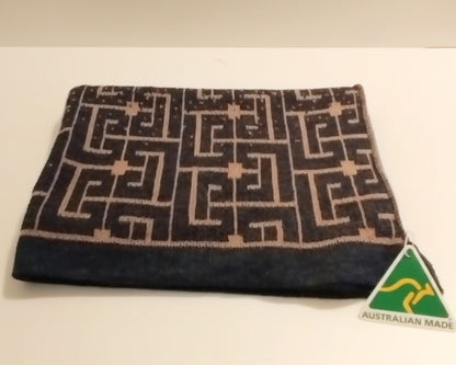 Australian Alpaca Small Throws Blue Mountains, Blue