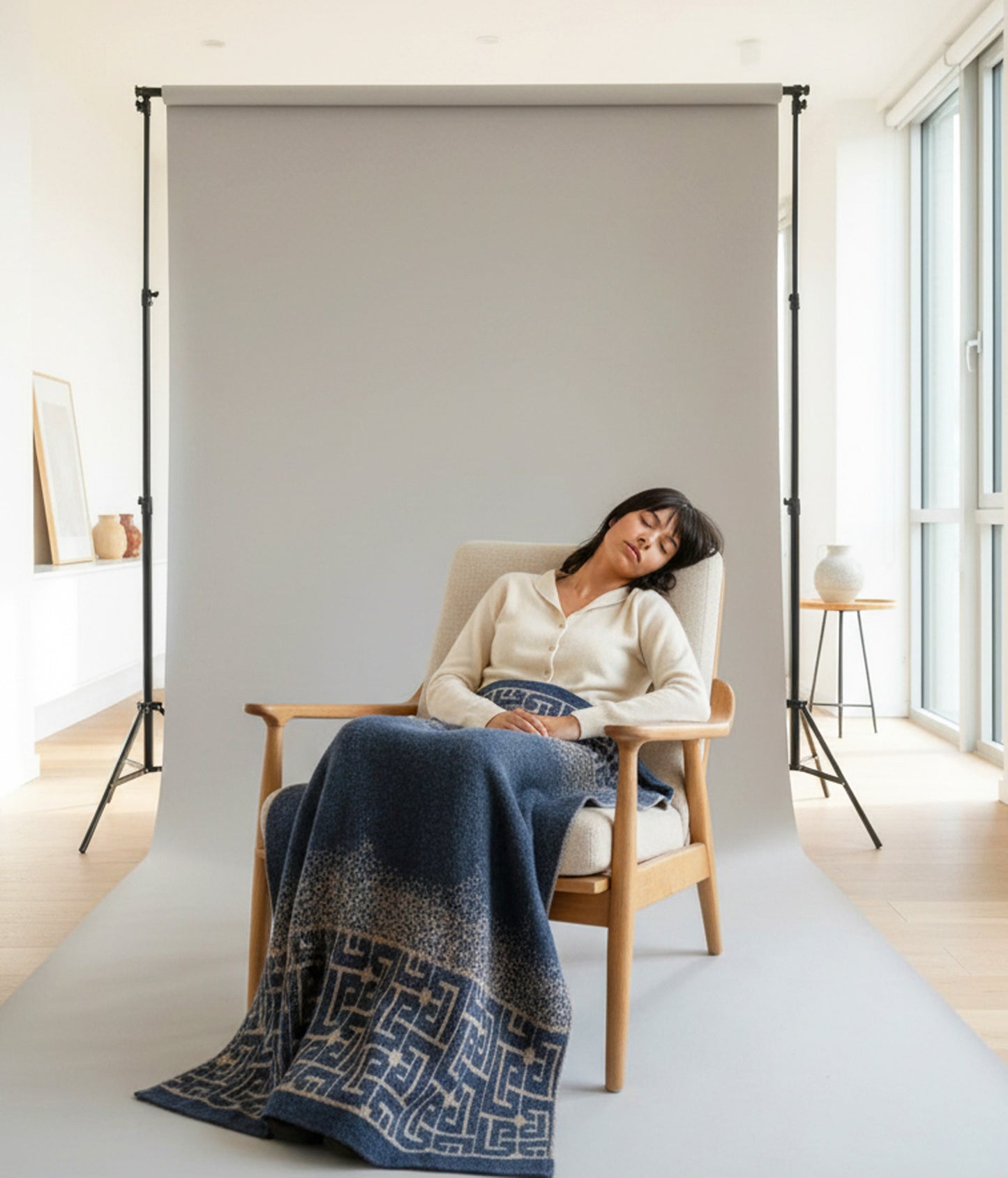 Australian Alpaca Small Throws Blue Mountains, Blue