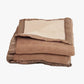 Alpaca Blankets TWIN Size Reversible Camel/Pearl