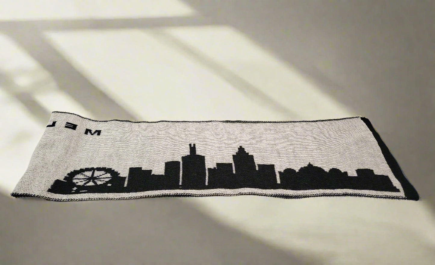 Melbourne City & Tram Alpaca Wool Scarf