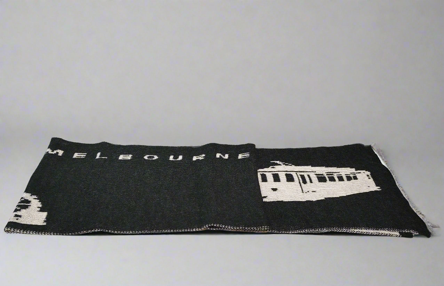 Melbourne City & Tram Alpaca Wool Scarf