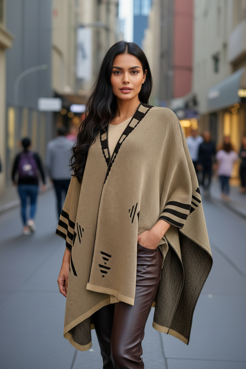 Alpaca Poncho-Cape Totem