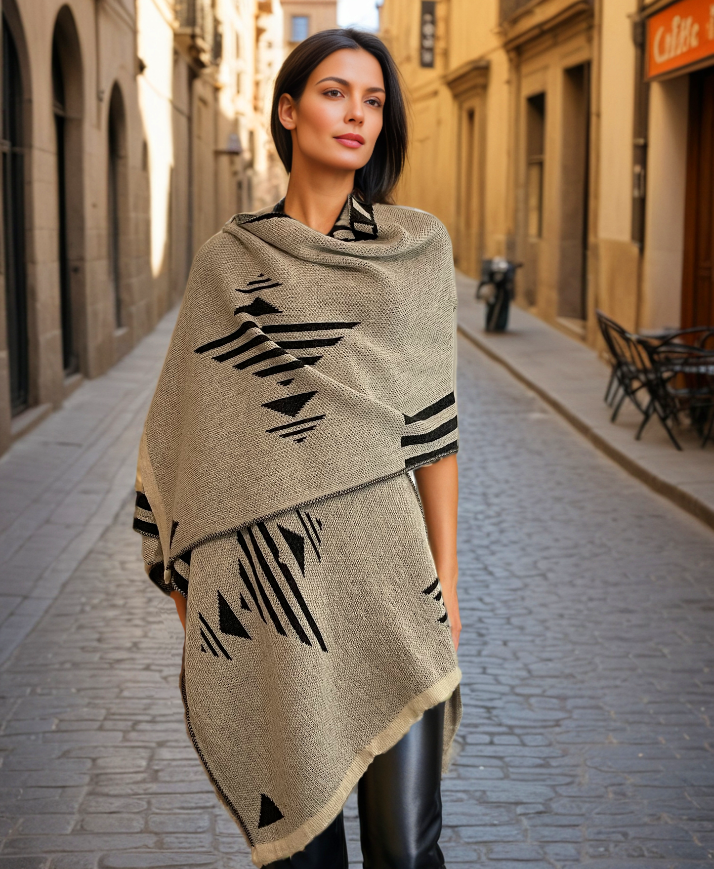 Alpaca Poncho-Cape Totem