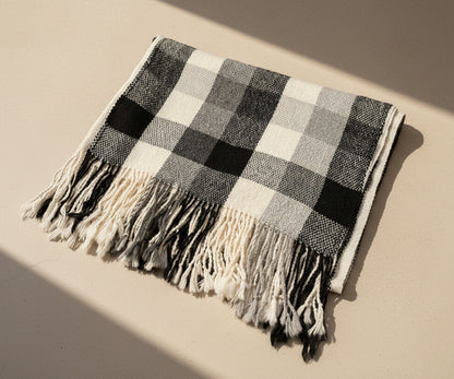 Handmade Alpaca Shawl – Natural Colours, Pampa