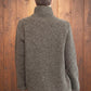 Men's Baby Alpaca Sweater | Tall Neck | Mohair-Like Softness, Natural Gray