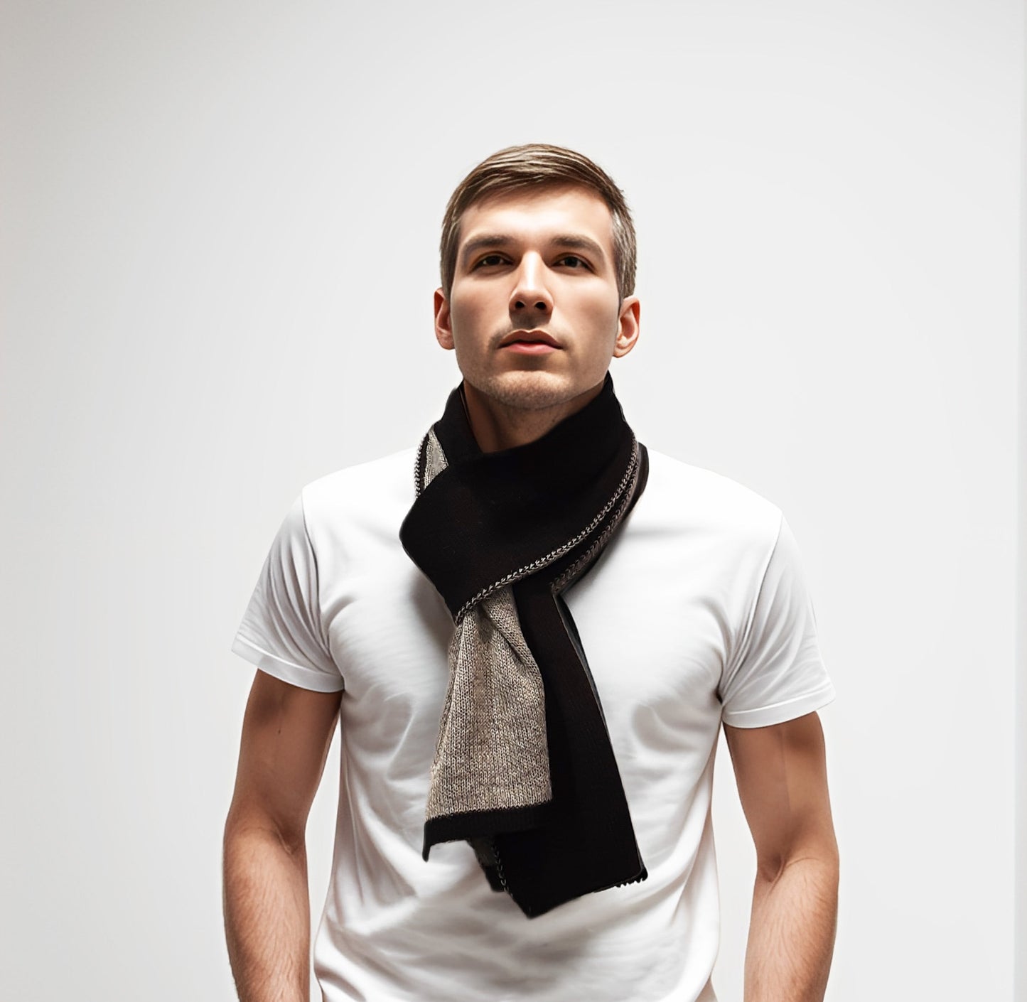 Alpaca Reversible Scarf – Double-Sided Warmth