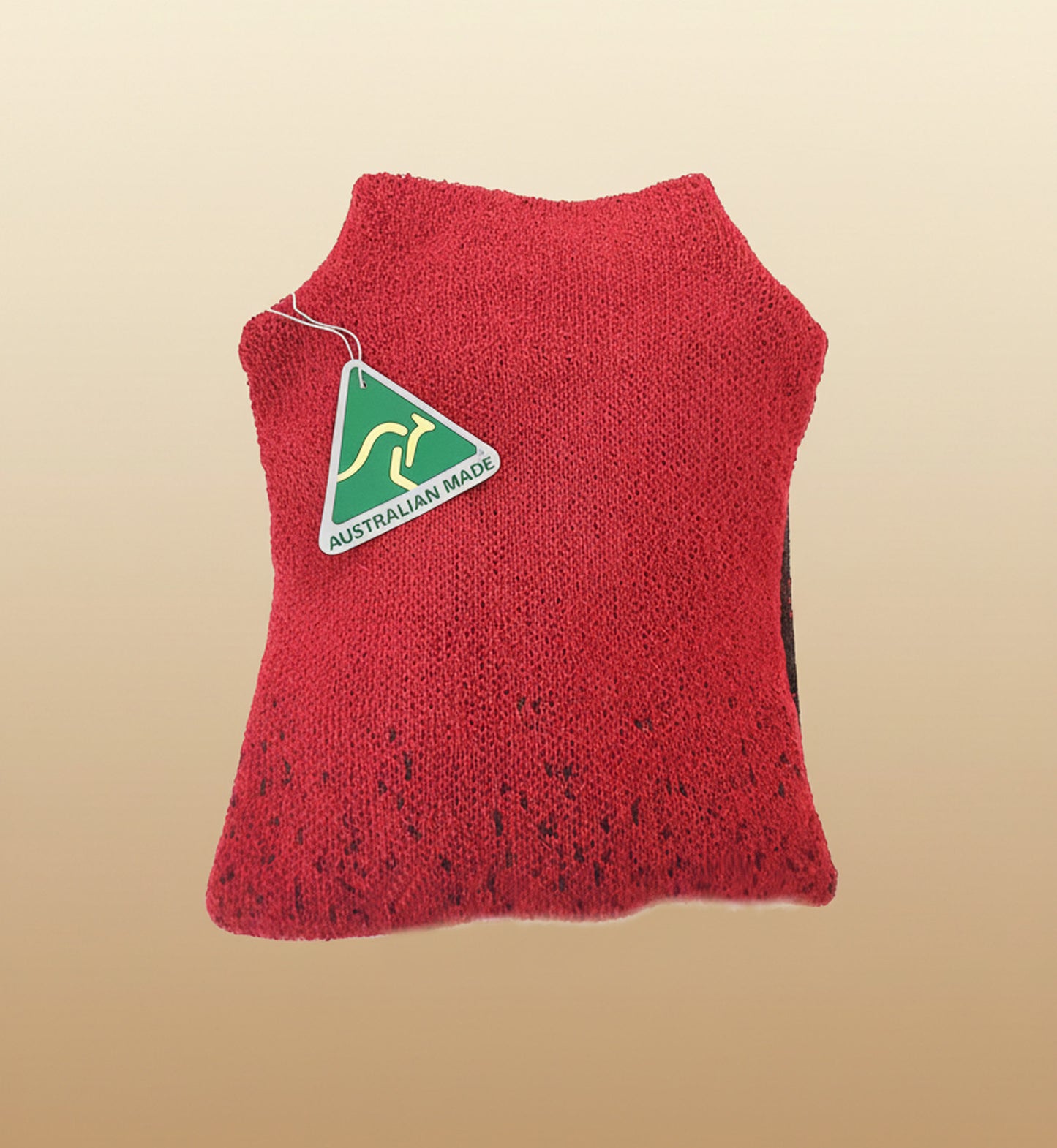 Women's Alpaca High Neck Jacquard Knit Sweater | Red Melange