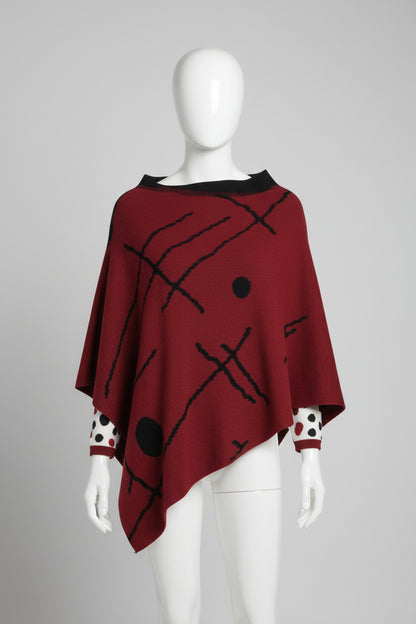 Alpaca Symmetrical and Reversible Poncho