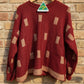 Alpaca Women’s Round Neck Jacquard Rectangle design