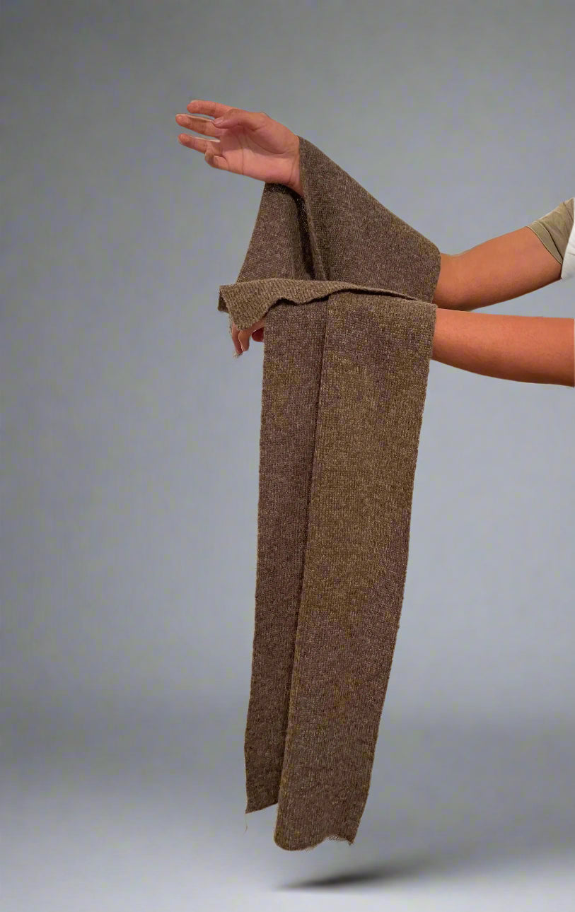 Extra Smooth Alpaca Mohair Scarf, Earth Tone