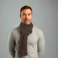 Extra Smooth Alpaca Mohair Scarf, Earth Tone