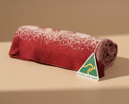 Australian Alpaca Small Throws Blue Mountains, Terracotta