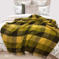 Luxury Alpaca Extra Soft Throw Blanket Green Tones