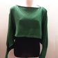 Long Sleeves Torero Design Sweater Green