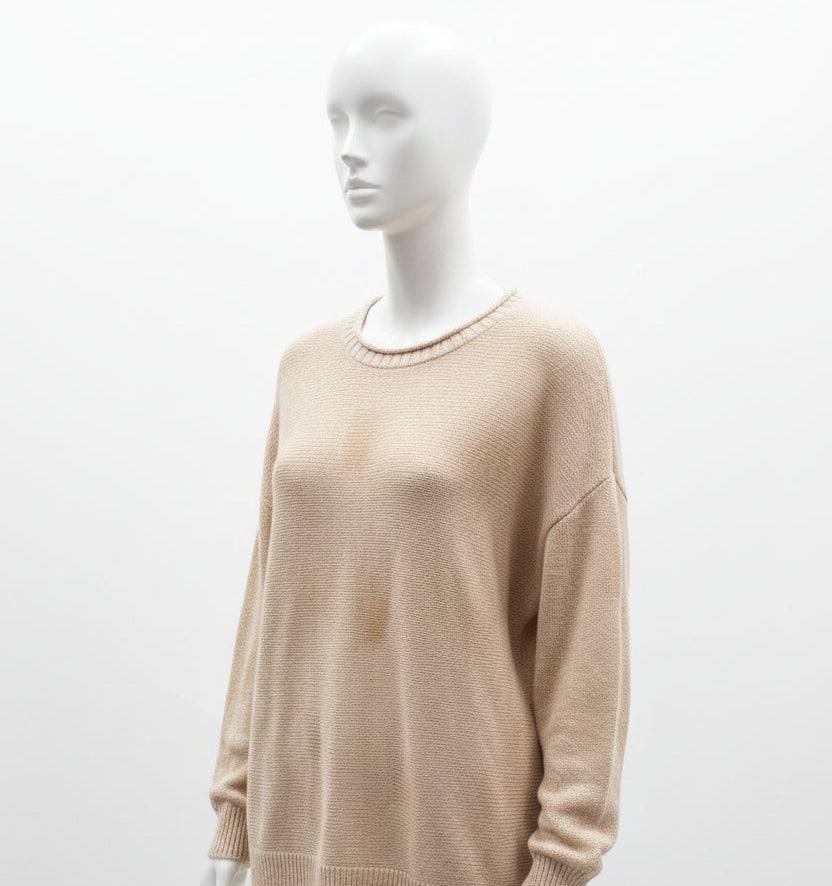 Alpaca Women’s Round Neck Pearl Jacquard Square Knit