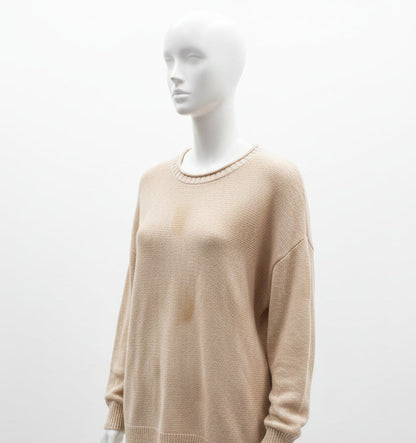 Alpaca Women’s Round Neck Pearl Jacquard Square Knit