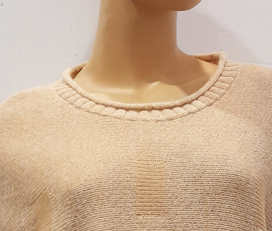 Alpaca Women’s Round Neck Pearl Jacquard Square Knit