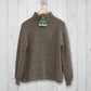 Alpaca Women’s High Neck Jacquard Knit Natural Gray