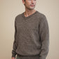Alpaca Classic Jacquard Sweater Men V-Neck