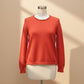 Alpaca Round-Neck Classy Soft Jumper Orange