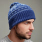 Alpaca Norwegian Pattern Beanie Blue Unisex