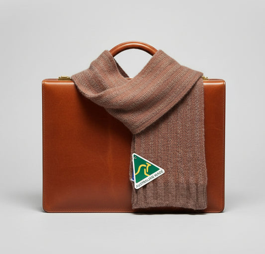 Alpaca Unisex Extra Soft Thick Scarf, Earth Tone