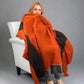Luxury Mohair Alpaca Extra Soft Throw Blanket Terracotta