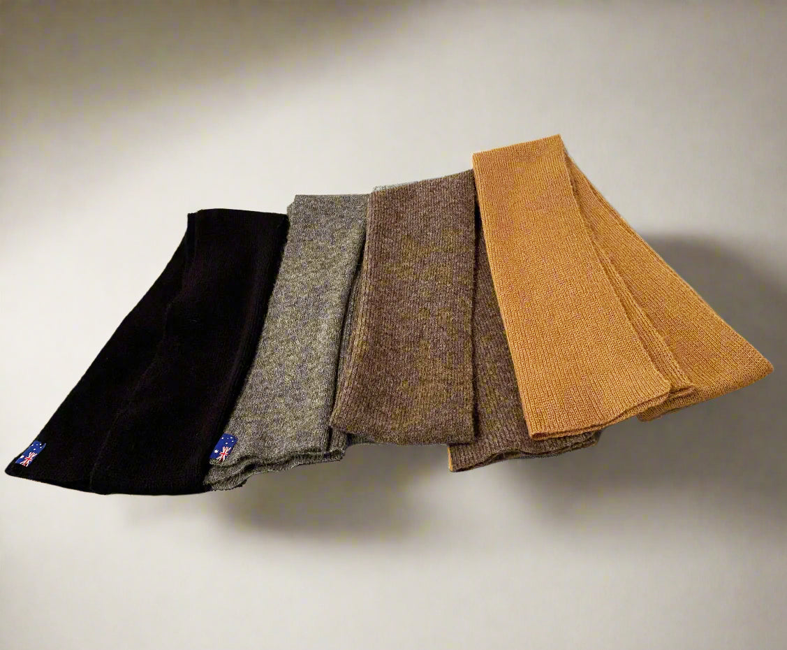 Extra Smooth Alpaca Mohair Scarf, Natural Colors