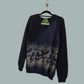 Sweater Round Neckline Long Sleeve Blue Alaska