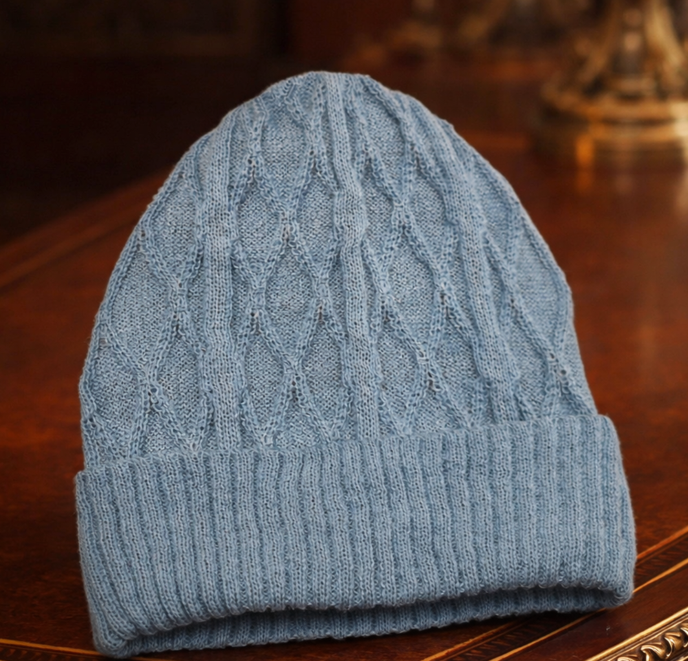 Alpaca High Relief Beanie Reversible