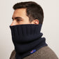 Extra Smooth Alpaca Mohair Neck-warmer Navy Blue