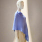 Alpaca Super Fine Jersey Knit Poncho, Sky Blue