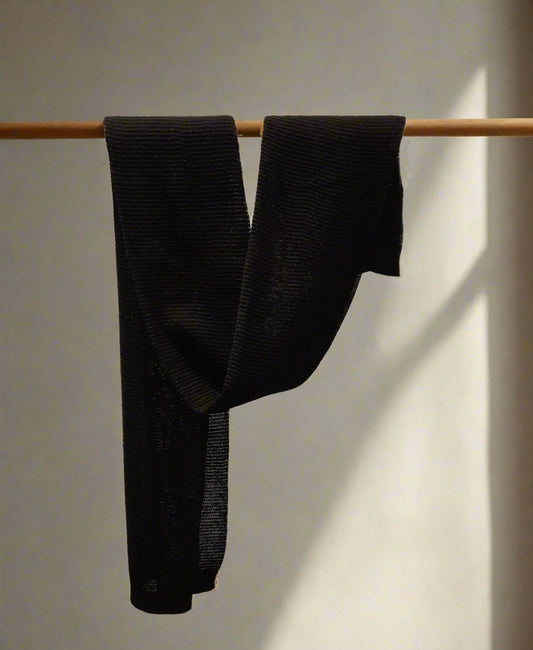 Alpaca Pure Wool Wrap Scarf Black