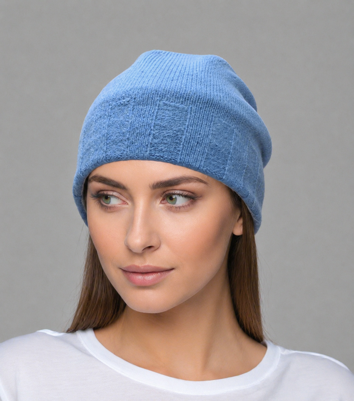 Extra Smooth Alpaca Mohair Beanie Reversible