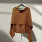 Alpaca Super Fine Jersey Knit Poncho, Dessert Camel