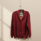 Alpaca Cardigan Lady Cherry Color