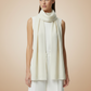 Alpaca Snowy Mountains Scarf — Milk Tone Baby Alpaca