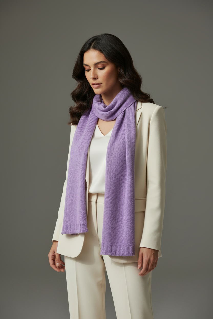 Alpaca Lavender Dream Scarf — Pure Baby Alpaca