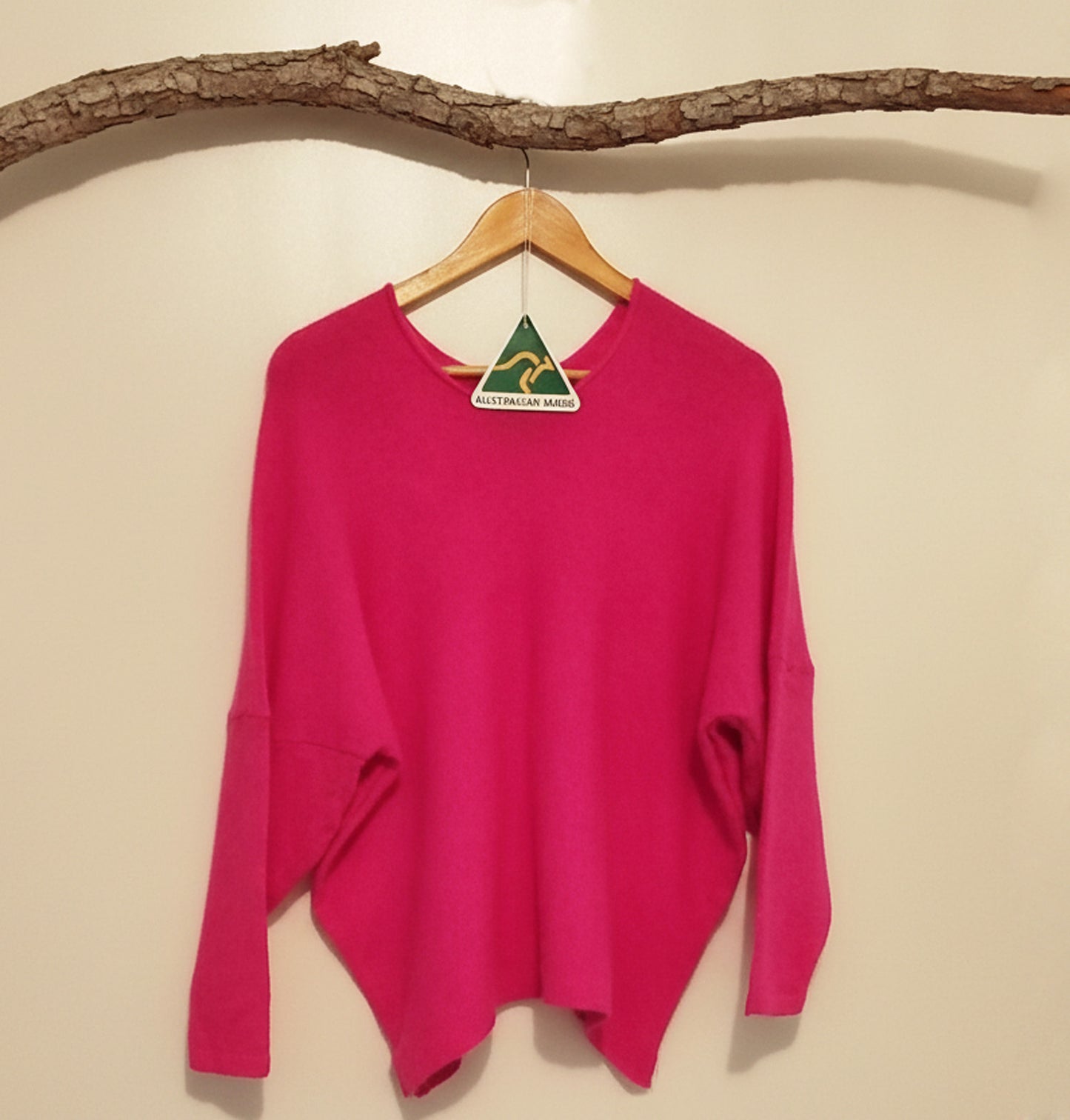 Alpaca Mohair Pullover Sweater Plus Size , Fuchsia